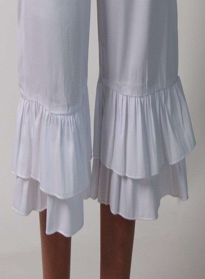 Making Believe Women's Renaissance Ruffle Bloomers (Women's Small 4-6, White) - Image 3